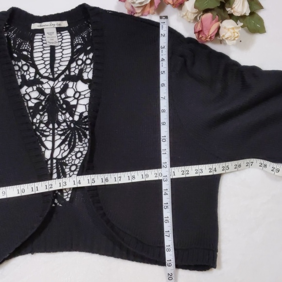 American Rag Cie Black Lace Open Cardigan Size  3X - Picture 8 of 8
